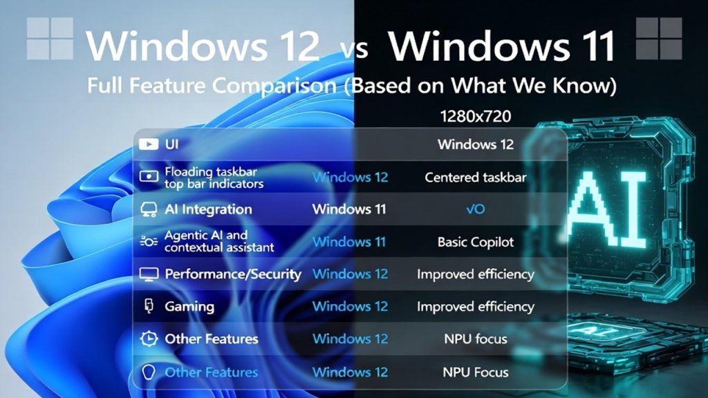 Windows 12 vs Windows 11