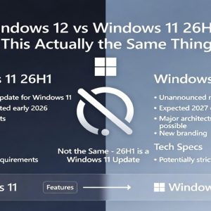 Windows 12 vs Windows 11 26H1